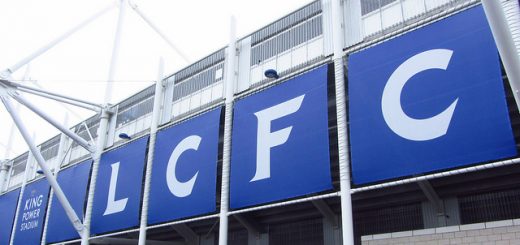 Exterior shot of King Power Stadium, home of Leicester City.