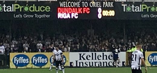 Oriel Park, home of Irish Premier Division side Dundalk