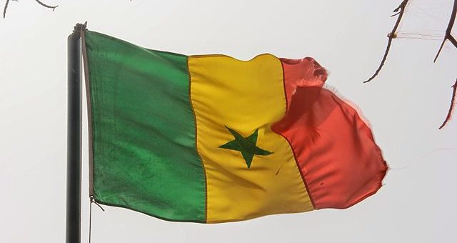 Flag of African country Senegal