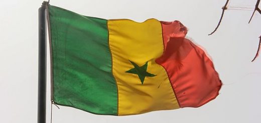 Flag of African country Senegal